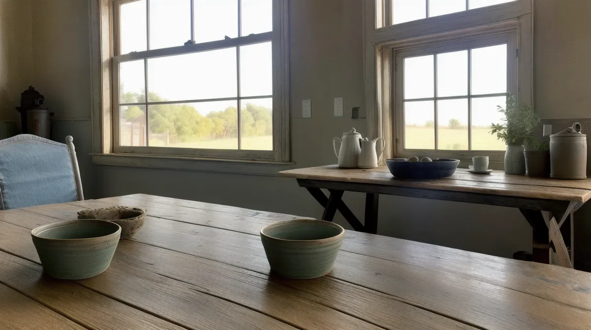 Senior dog health tracking spreadsheet open beside two bowls of fresh dog food for an aging shepherd mix and a beagle rescue