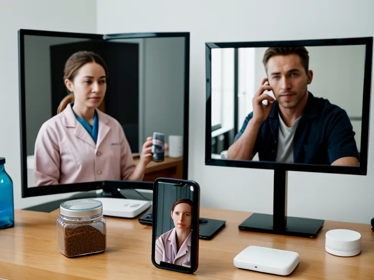 Telehealth video call next to CBD oil and joint supplements in a senior dog budget review