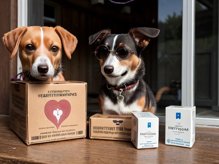 BestVetCare and local vet heartworm medication packaging compared side by side on a wooden table
