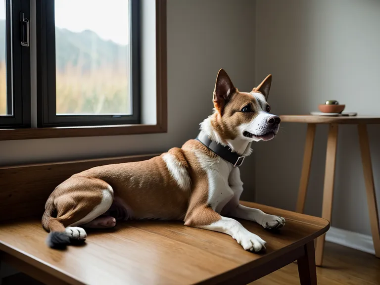 A smartphone displaying a pet health app next to a dog collar with an activity tracker.